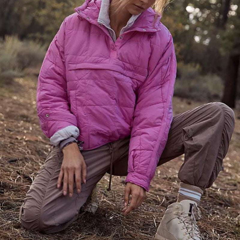 Hooded Cotton Coat Jacket Women - cas7m