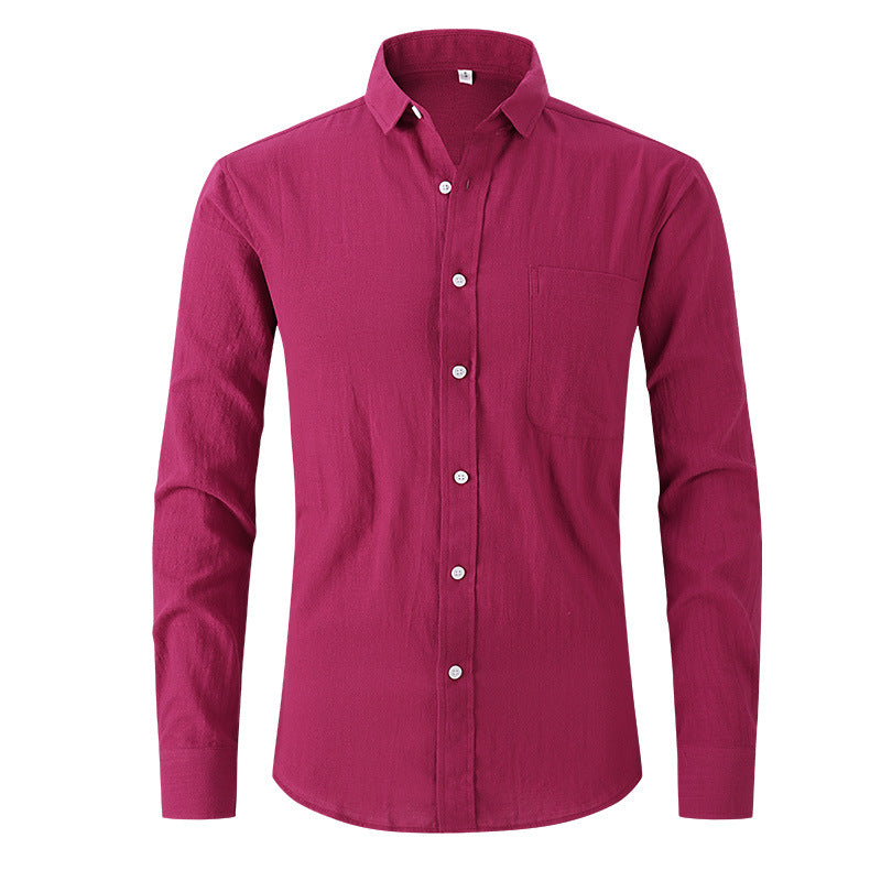 Unisex Cotton Simplicity Solid Color Shirt - S to XXL, 6 Colors - cas7m