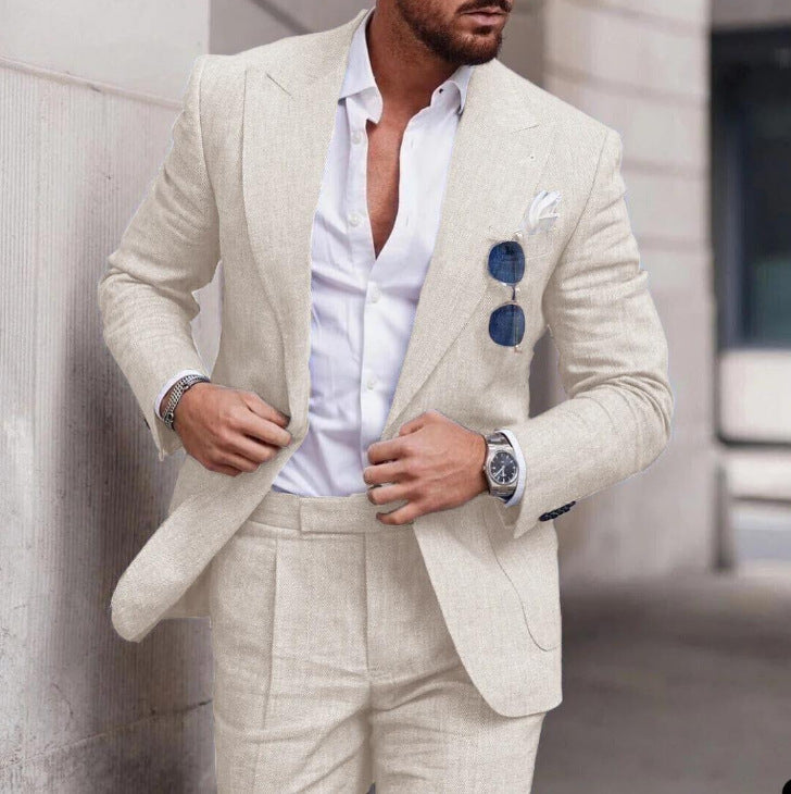 Two-piece Digital Printing Suit With Two Buttons Suit - cas7m