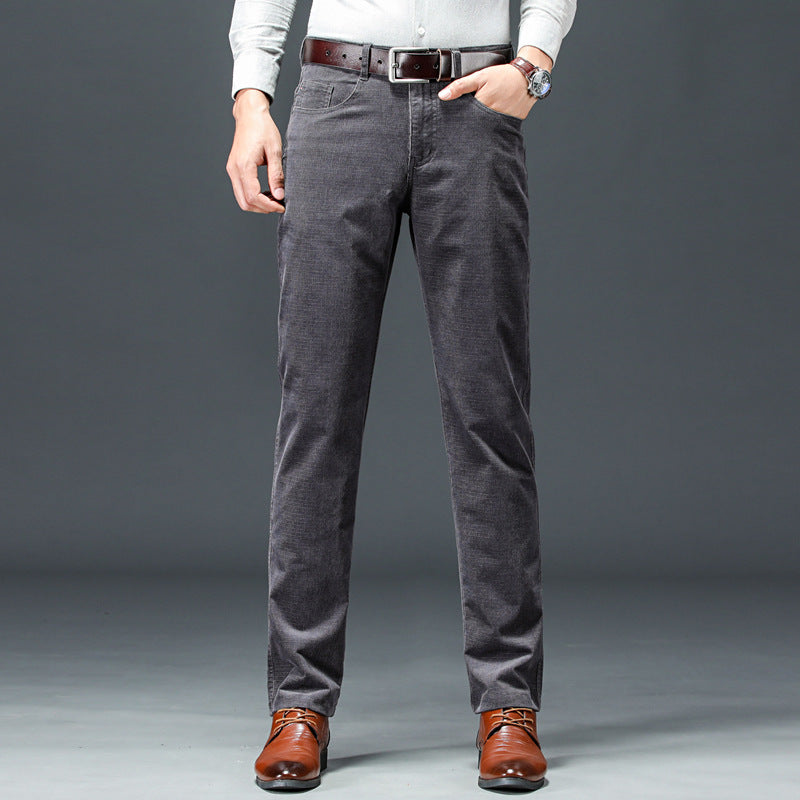 Casual Pants Men's Business Formal Corduroy Straight - cas7m