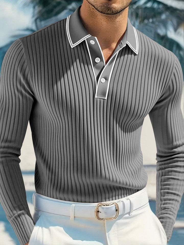 Men's POLO Long-sleeved Shirt - cas7m