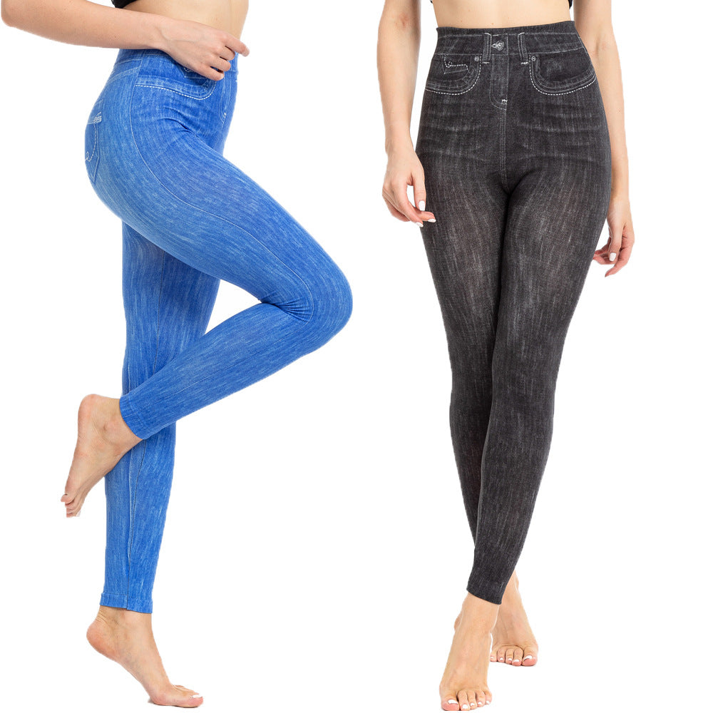 Sexy Figure-hugging Cropped Peach-butt Leggings For Women - cas7m