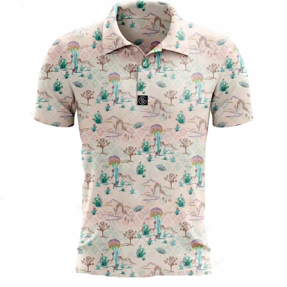 Polo Shirt Men's Quick-dry Army Golf Polo Shirt - cas7m