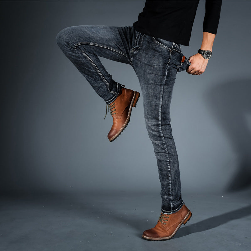 Men's casual Slim small straight tube trousers - cas7m