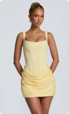 Summer Corset Dress Graceful Sleeveless Short Dresses For Party Wedding Evenning Clothing - cas7m