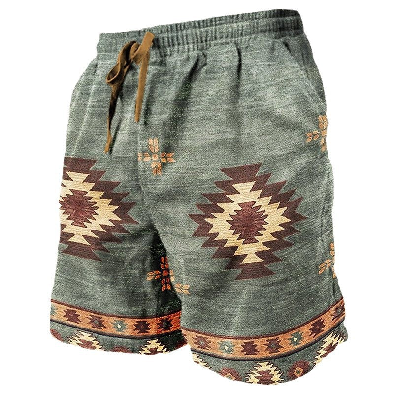 3D Printed Breathable Soft Casual Loose Shorts Men - cas7m