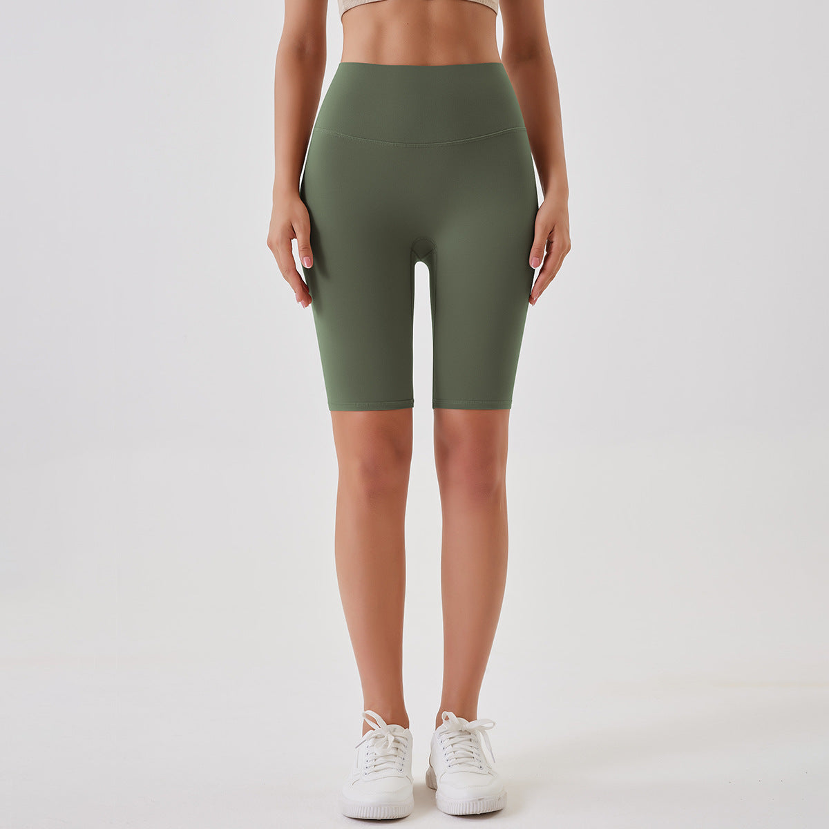 Breathable Double-sided Brushed Yoga Shorts - cas7m