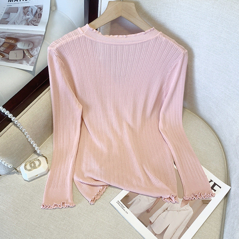 Summer Knitted Thin Outerwear Shawl Womens Long-Sleeve Short Sun-Protective Jacket - cas7m