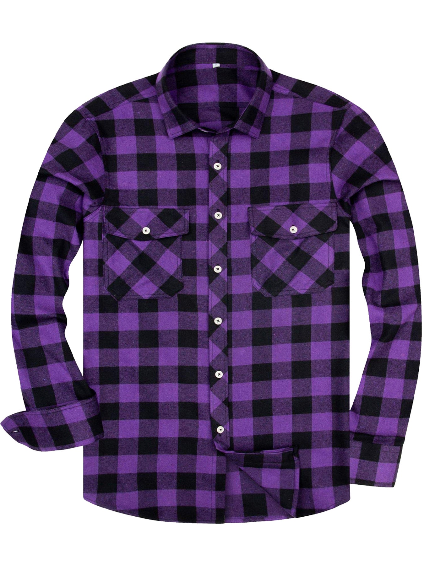 Mens Stylish Long-Sleeve Lapel Shirt - cas7m