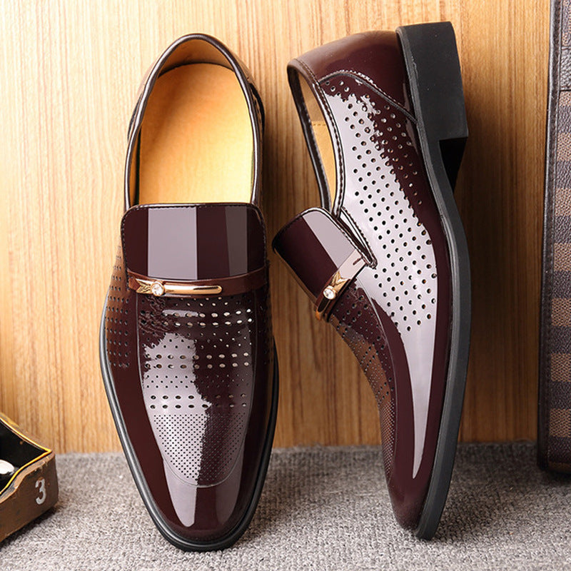 Men's Business Breathable Casual Leather Sandals - cas7m