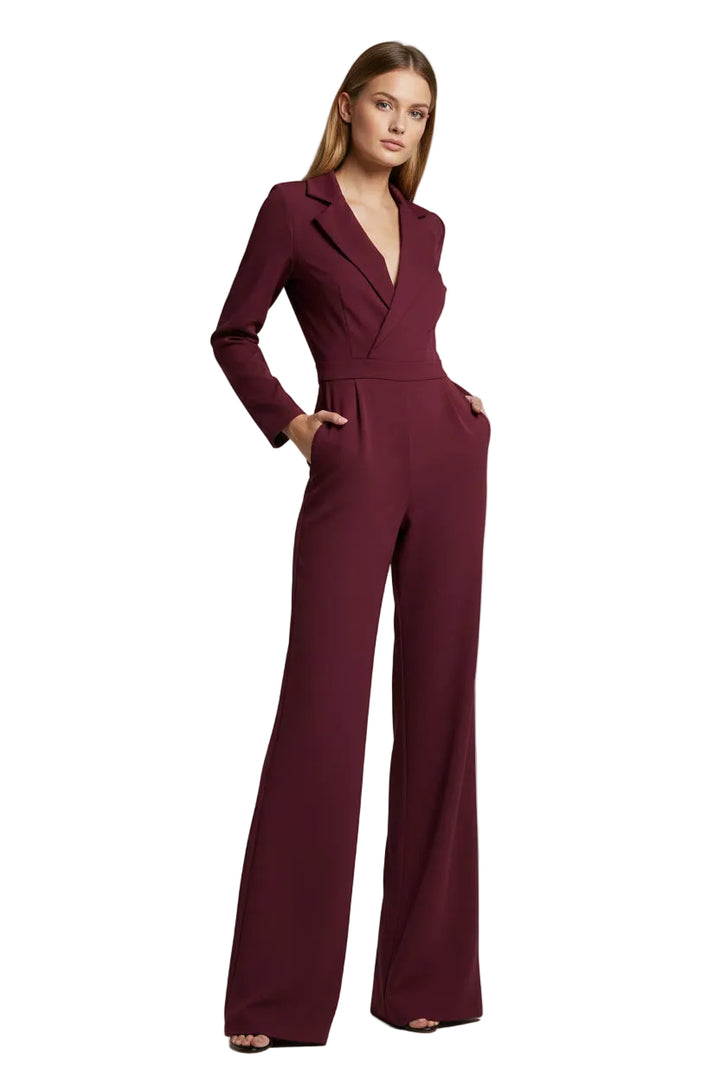 Women's Jumpsuit Spring Solid Color Slim Bodysuit Ladies New Style - cas7m