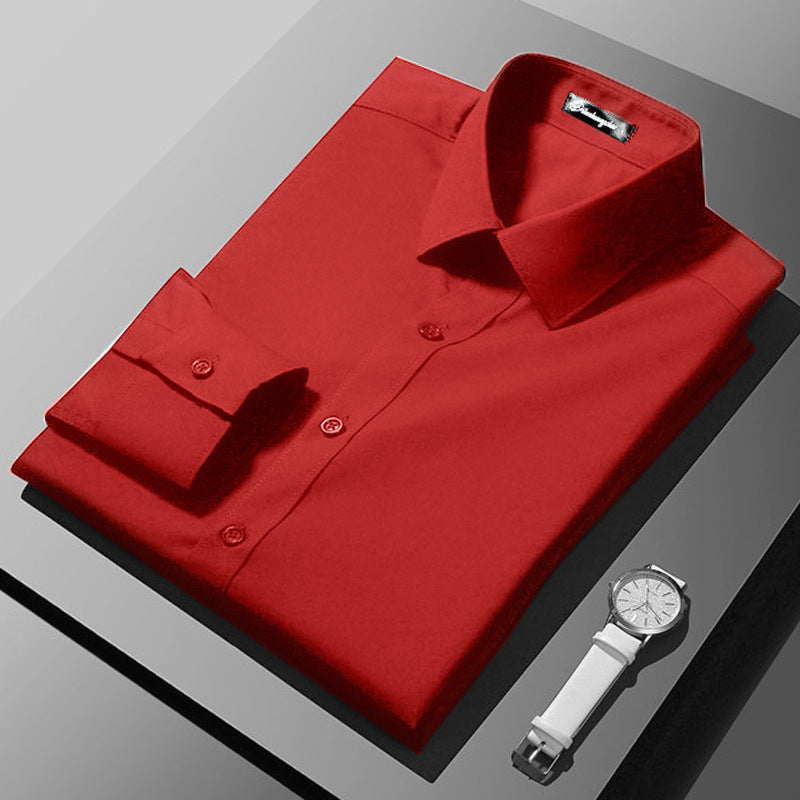 Long-sleeve Business Formal Professional Shirt Korean Style - cas7m