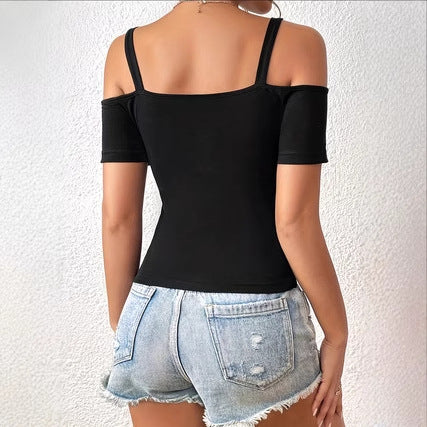Summer American Niche Outer Wear Short Chic Sports Top Hot Girl Bottoming Small Slip Top Vest For Women - cas7m