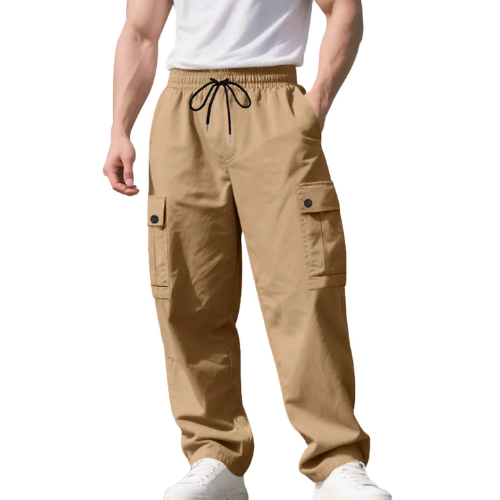 Multi-pocket Cargo Pants Men's Loose Casual Pants - cas7m
