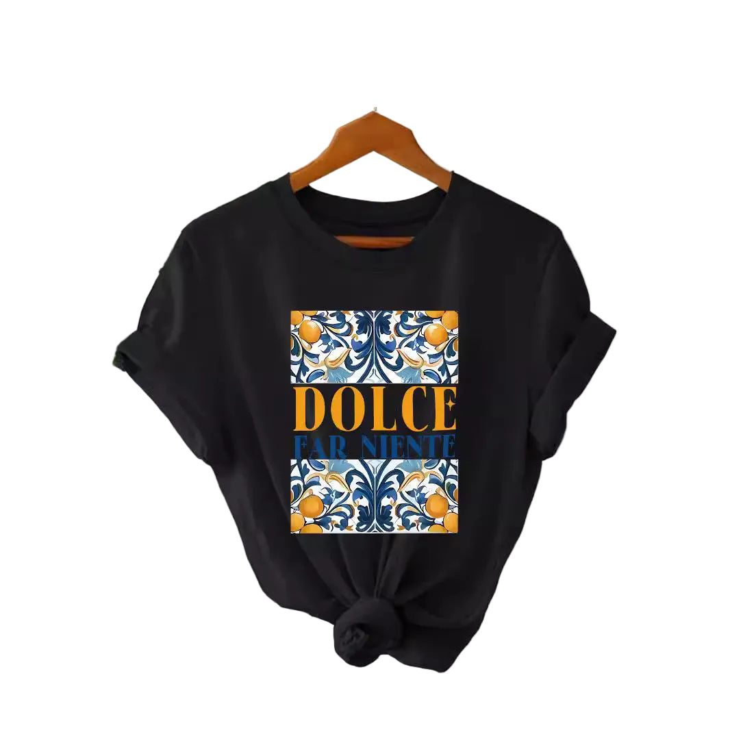 Pattern printed T-shirt