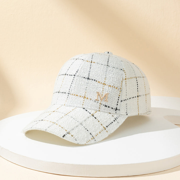 Women's Personalized Fashion Fil-Lumiere-line Plaid M Baseball Cap - cas7m