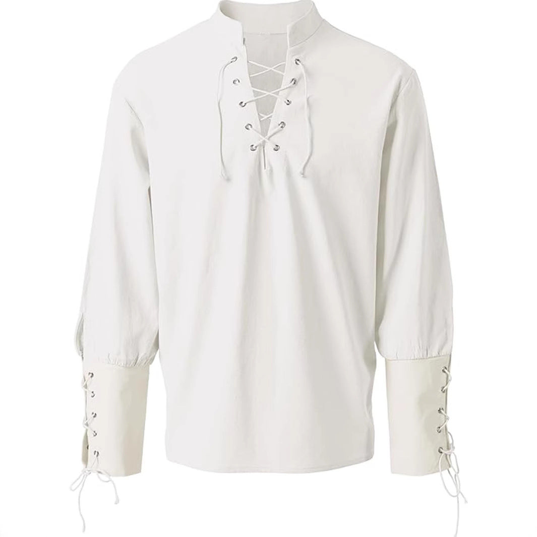 New Men's Long-sleeved Shirt - cas7m