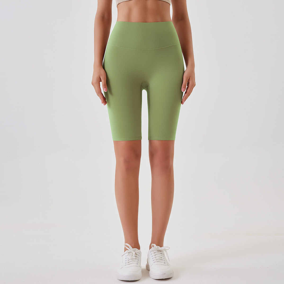 Breathable Double-sided Brushed Yoga Shorts - cas7m