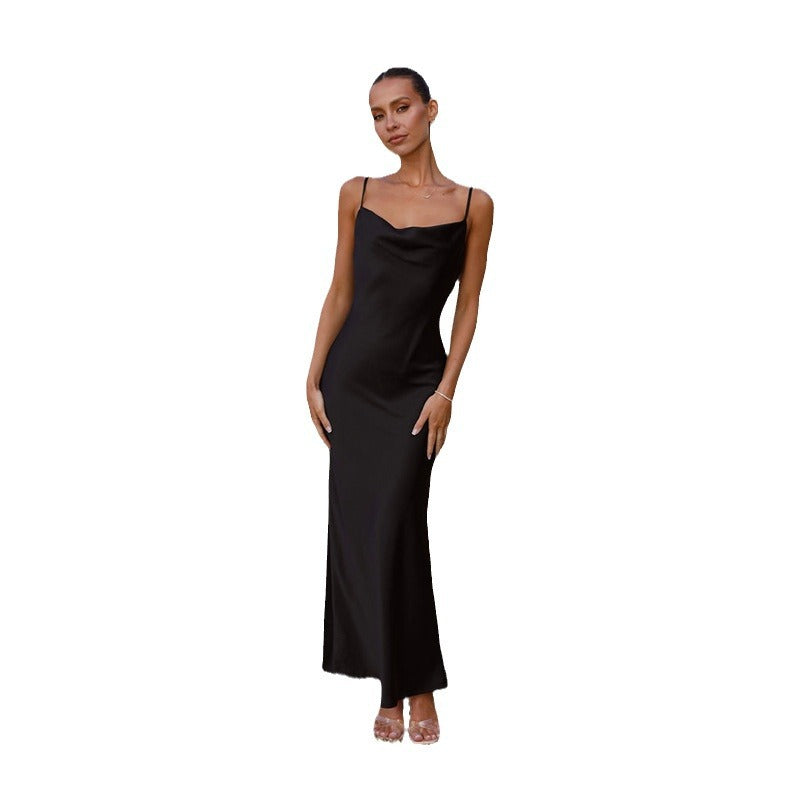 Sexy Sheath-style Strap Bodycon Solid-color Dress - cas7m