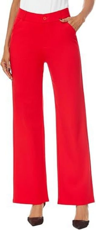 Women's Commuter High-Waisted Wide-Leg Pants - cas7m