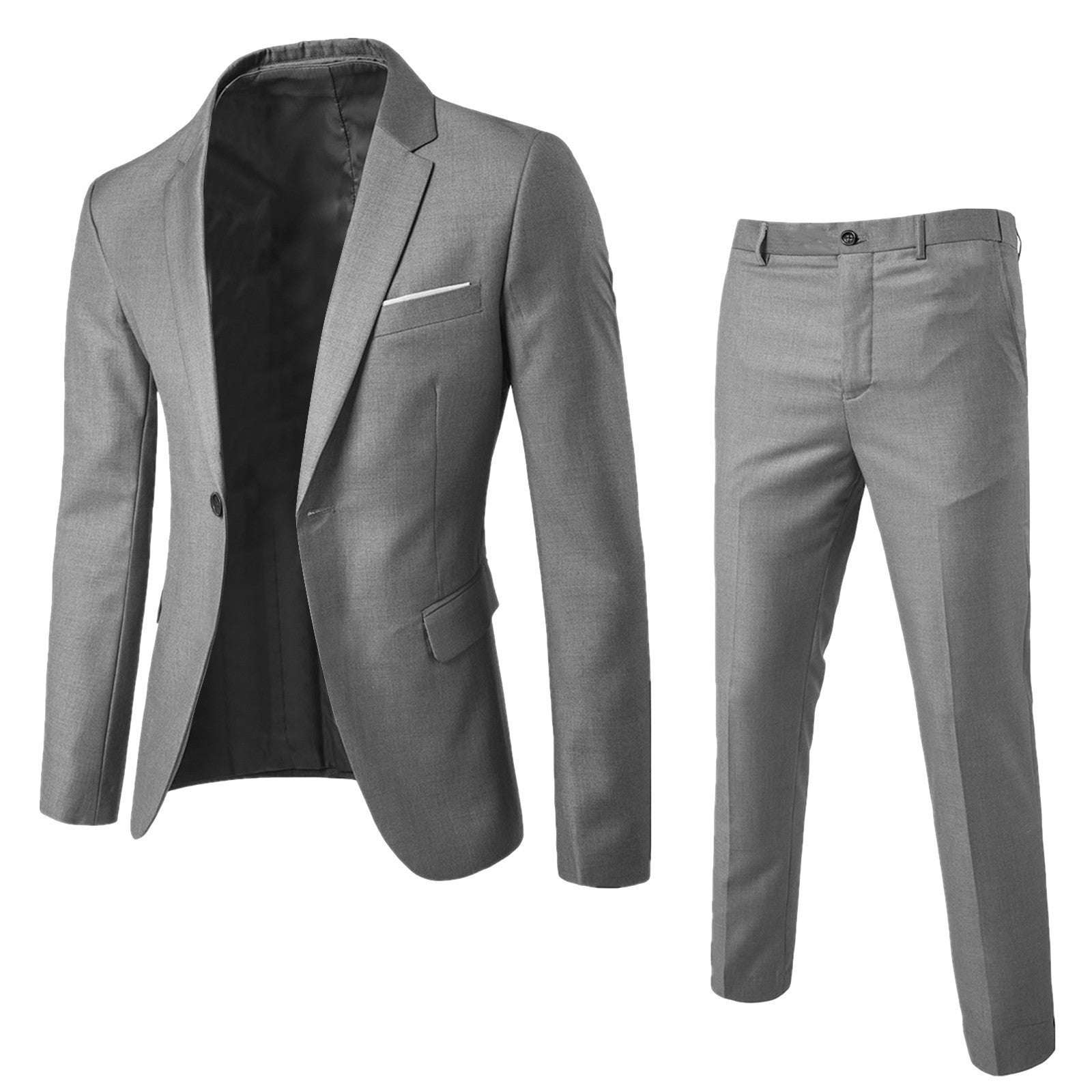 Two-piece Suit Business Professional Formal Wear Korean Slim Fit - cas7m