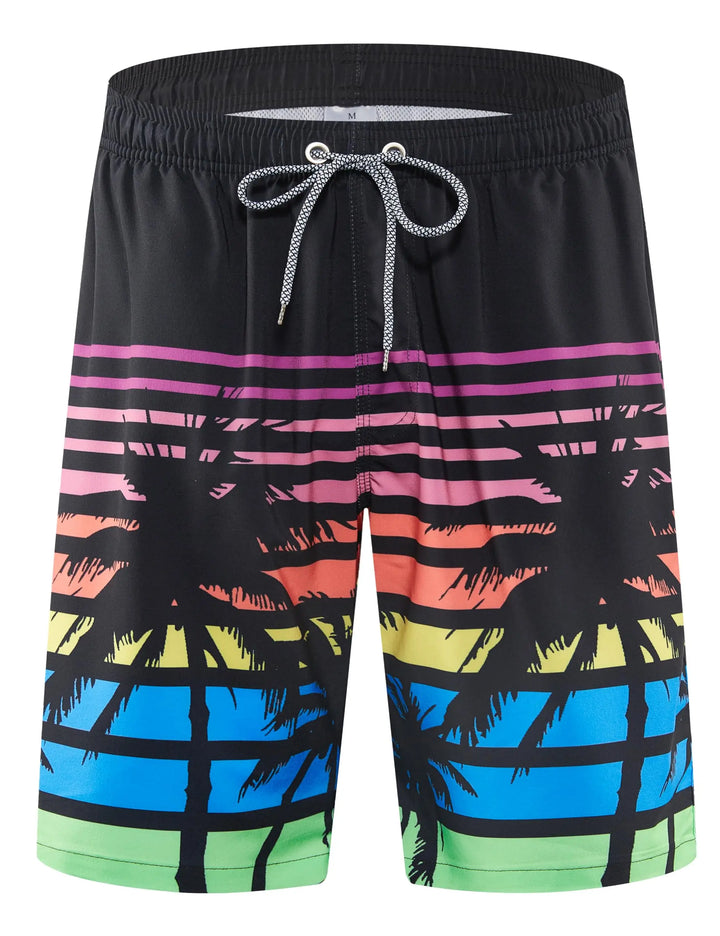 APTRO Quick-Dry Men's Swim Trunks 9" Mesh-Lined Board Shorts