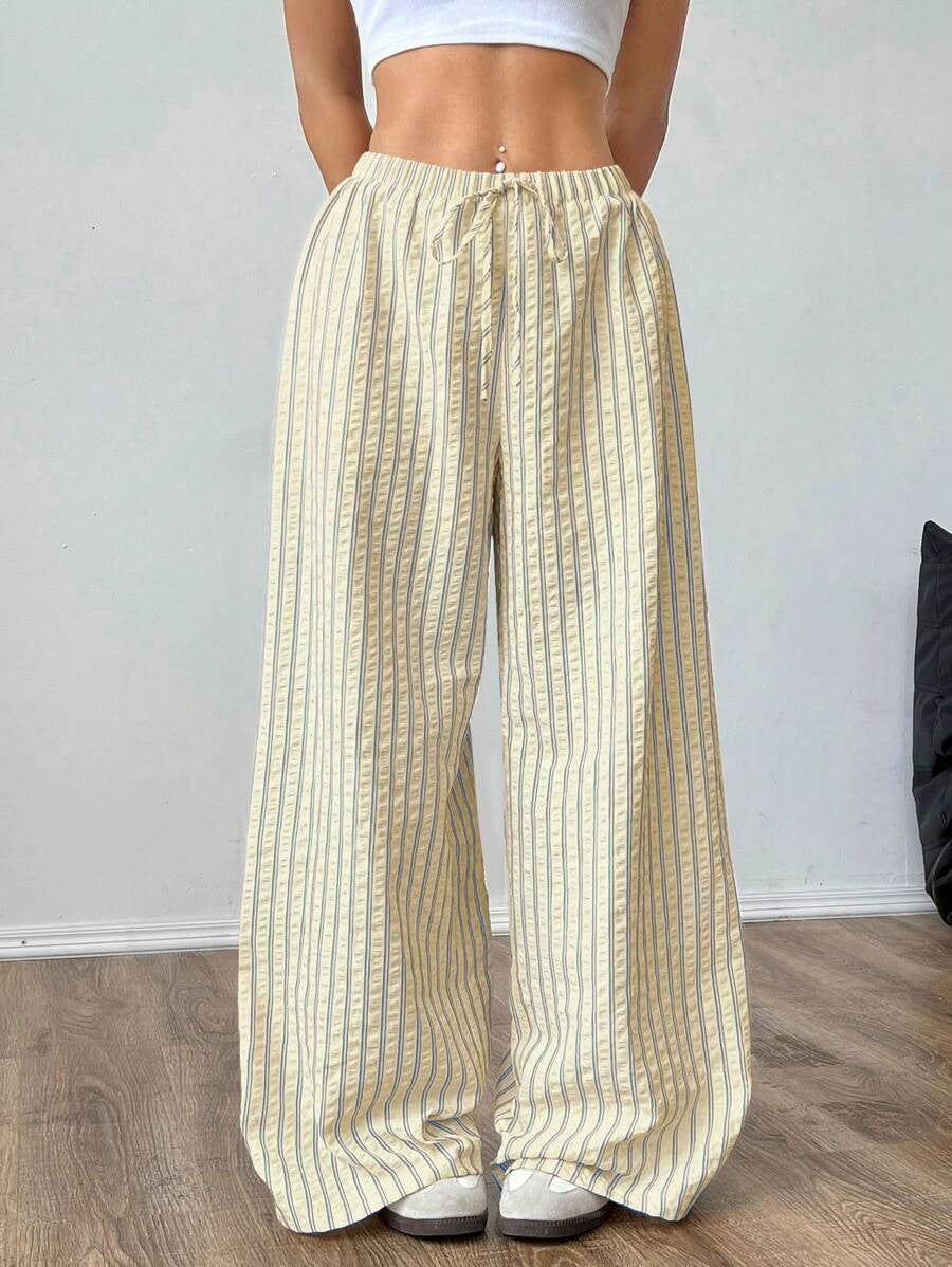Waist-cinched Versatile Elegant Pleated Casual Pants - cas7m