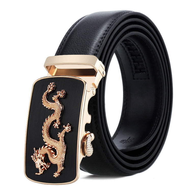 Men's Belt Automatic Buckle Business Trouser Belt - cas7m