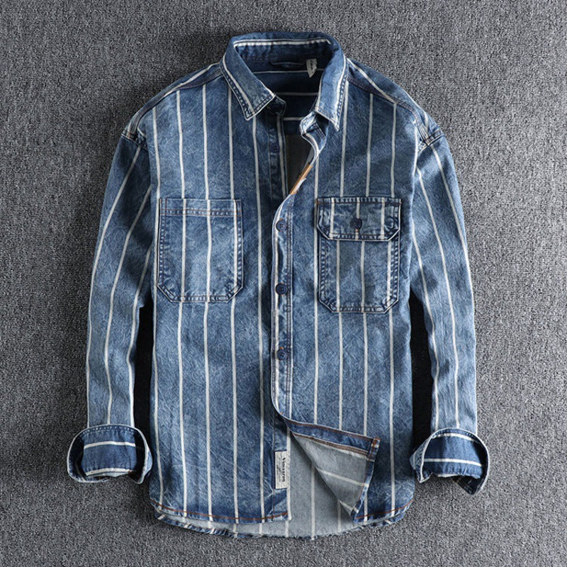 Men's Tooling Style Shirt Coat - cas7m