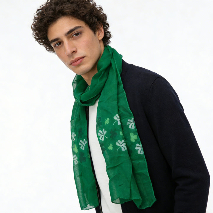 2pcs Olive Skinny Printed Scarf,vacation,daily Life,evening Party,Office Appropriate Subtlety For Women Men - cas7m