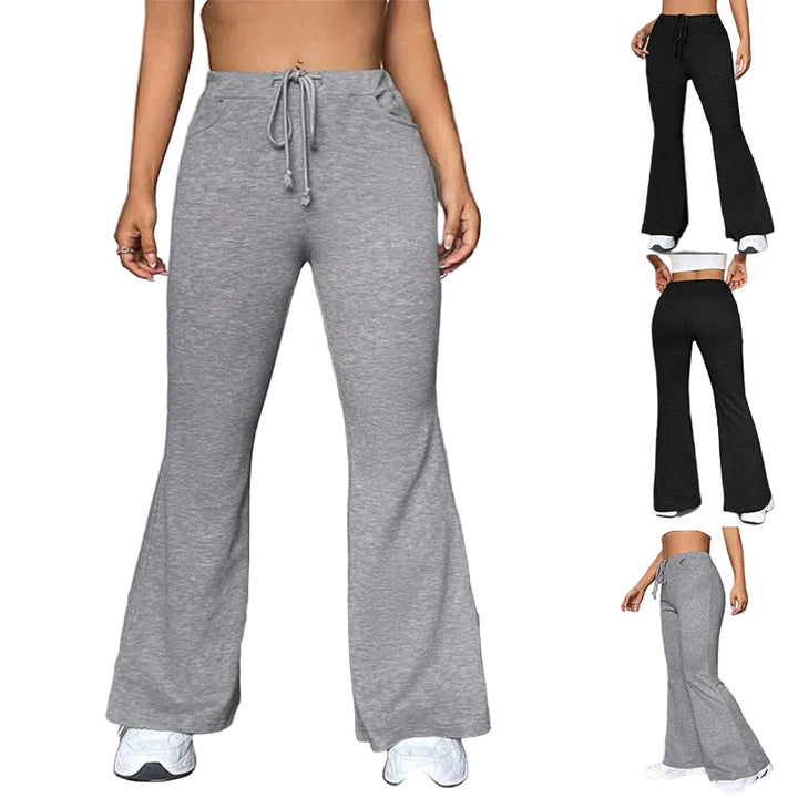 European And American Stitching Yoga Exercise Pants Outdoor Casual Flared Pants - cas7m