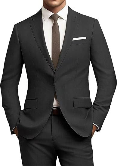 Men's Business Formal Suit Set - All Season Slim Fit - cas7m