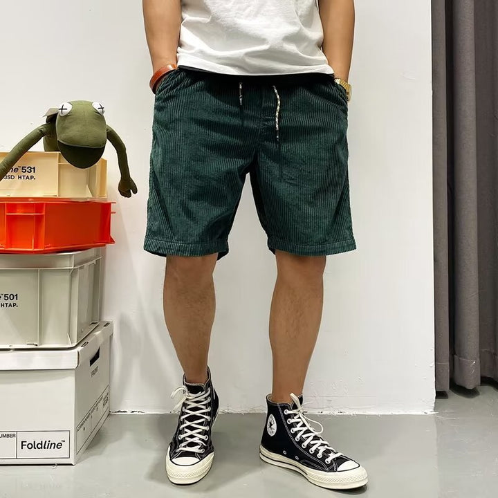 Summer American Retro Trendy Workwear Shorts Men - cas7m