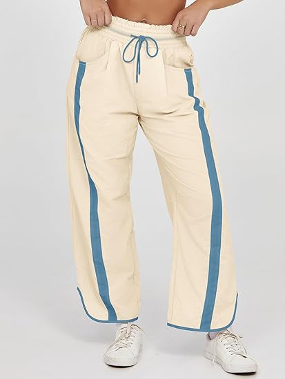 Casual Loose Drawstring Bucket Pants Women's Clothing - cas7m