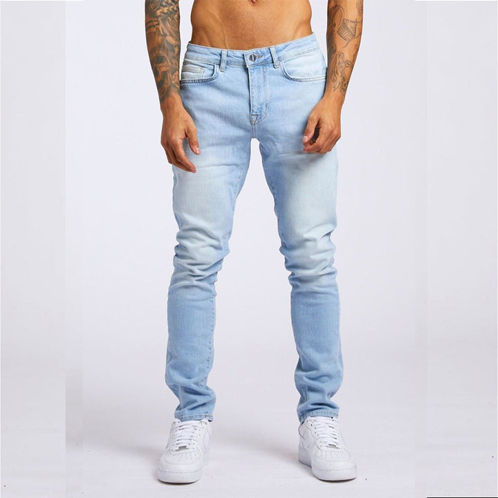Men's Fashion Casual Slim Fit High Waist Jeans - cas7m