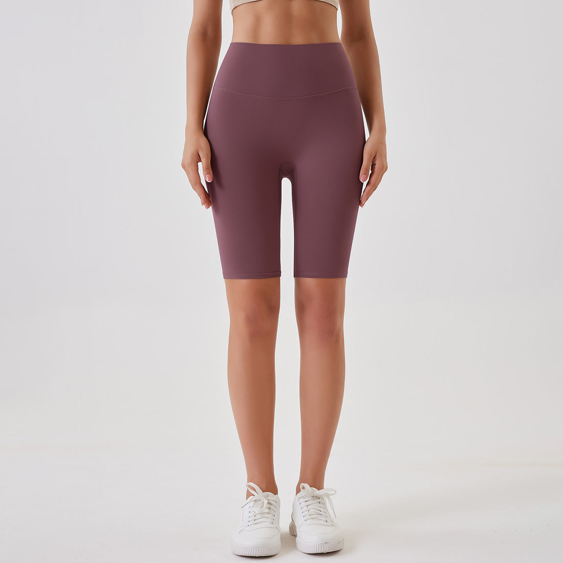 Breathable Double-sided Brushed Yoga Shorts - cas7m