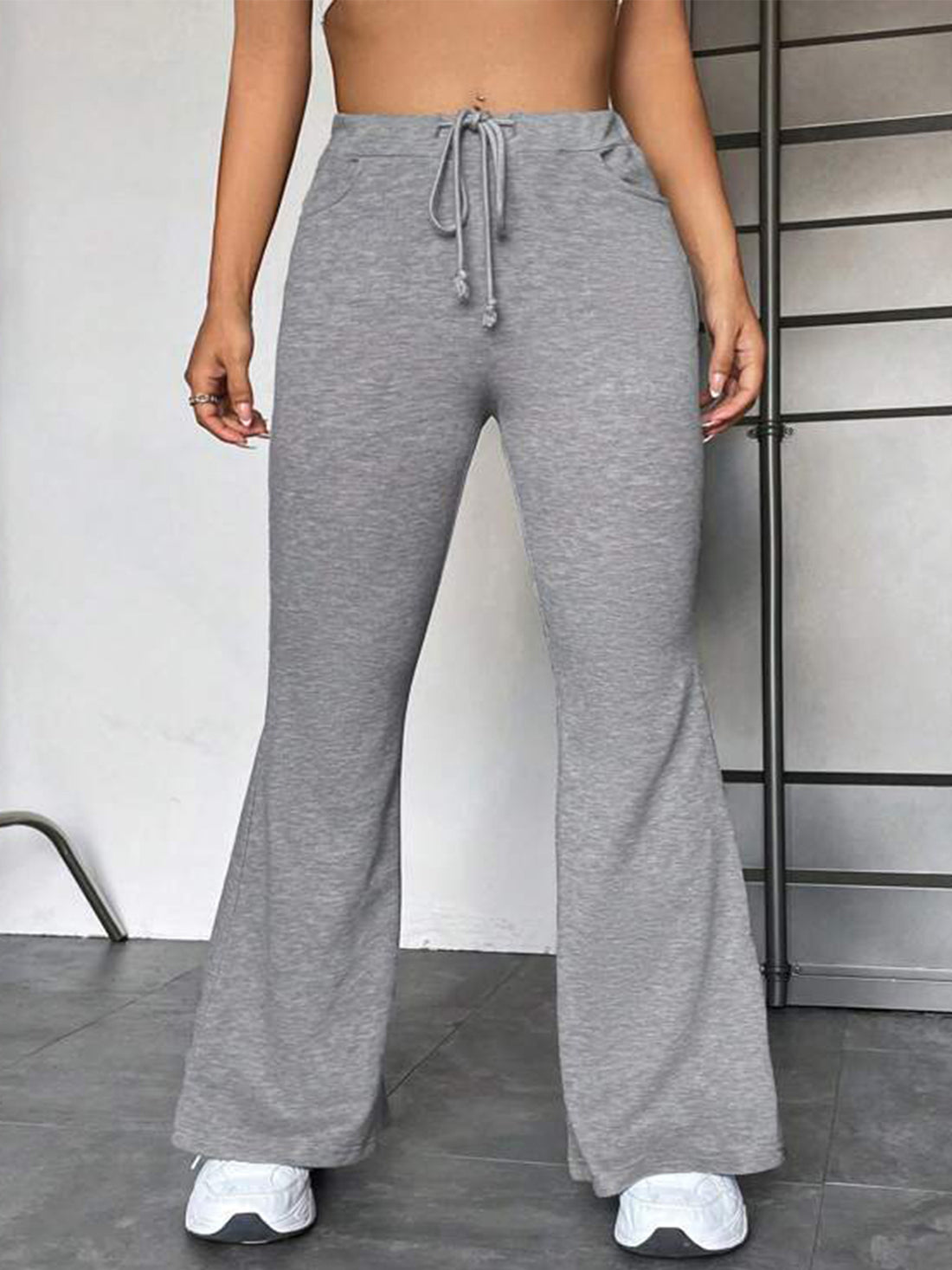 European And American Stitching Yoga Exercise Pants Outdoor Casual Flared Pants - cas7m