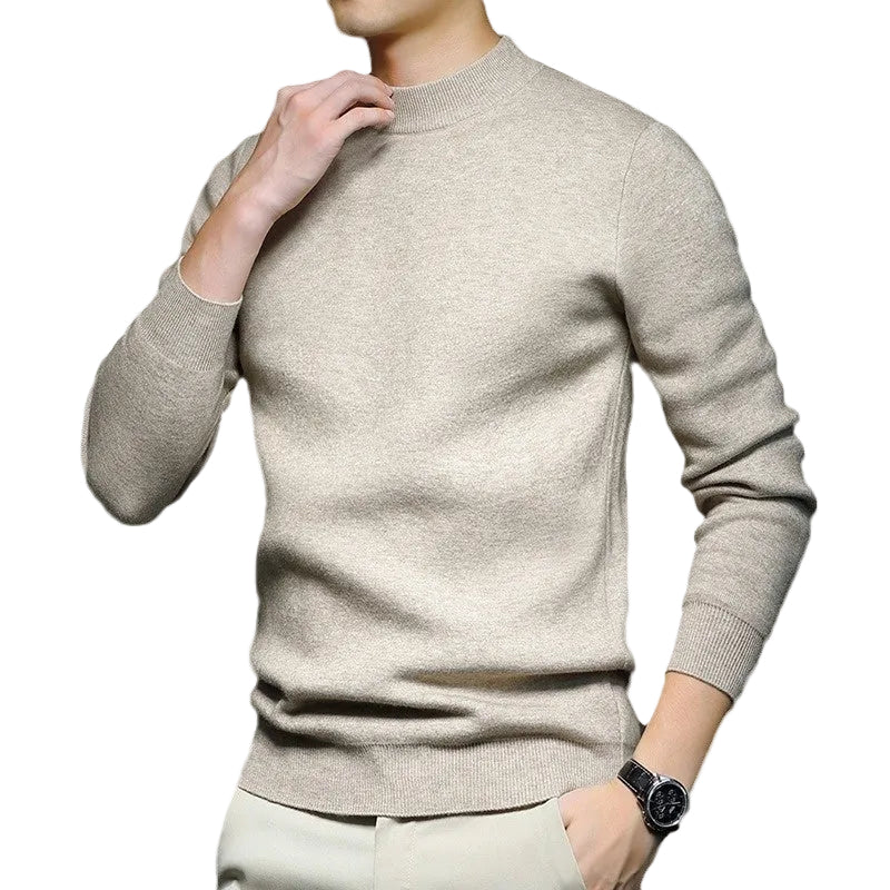 Men's Sweater Worsted Sweater Knitted Long Sleeve - cas7m