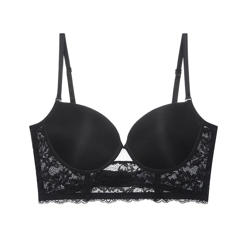 Glossy Big Chest Breast Contracting Bra Invisible Beauty Back Underwear Women - cas7m