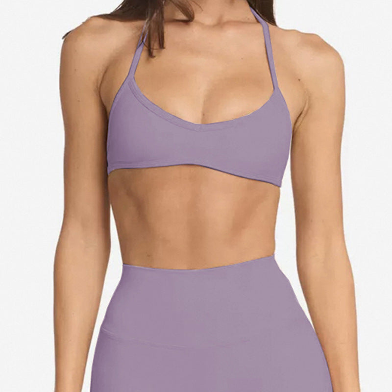 Women's Nylon-Spandex Yoga Vest & Shorts Set - Multiple Colors - cas7m