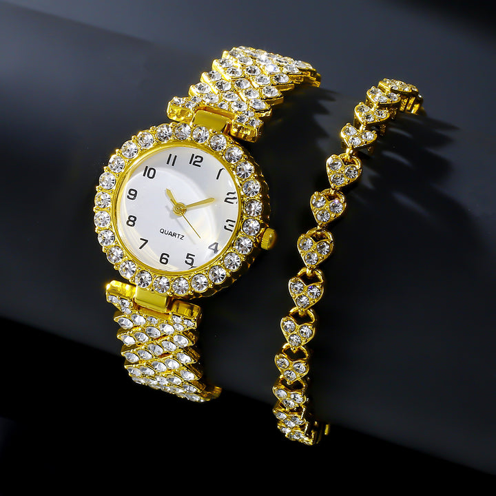 Women's Fashion Watch & Bracelet Set - Gold, Silver, Rose Gold Options - cas7m
