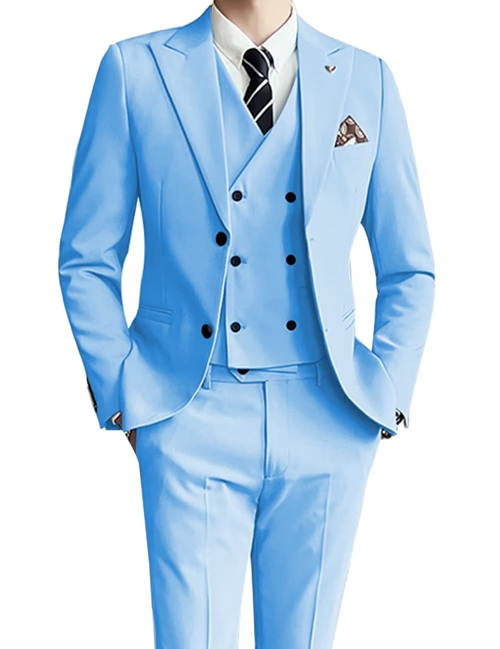 Three-piece Men's Suit Slim Fit Suit - cas7m