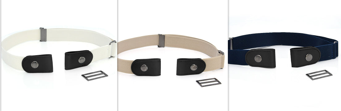 New Slim Elastic Invisible Belt Simple Lazy Belt Fat Elastic Leather - cas7m
