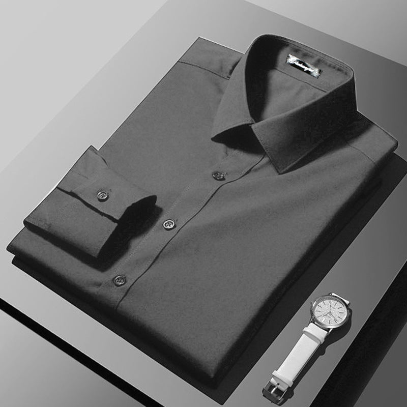 Long-sleeve Business Formal Professional Shirt Korean Style - cas7m