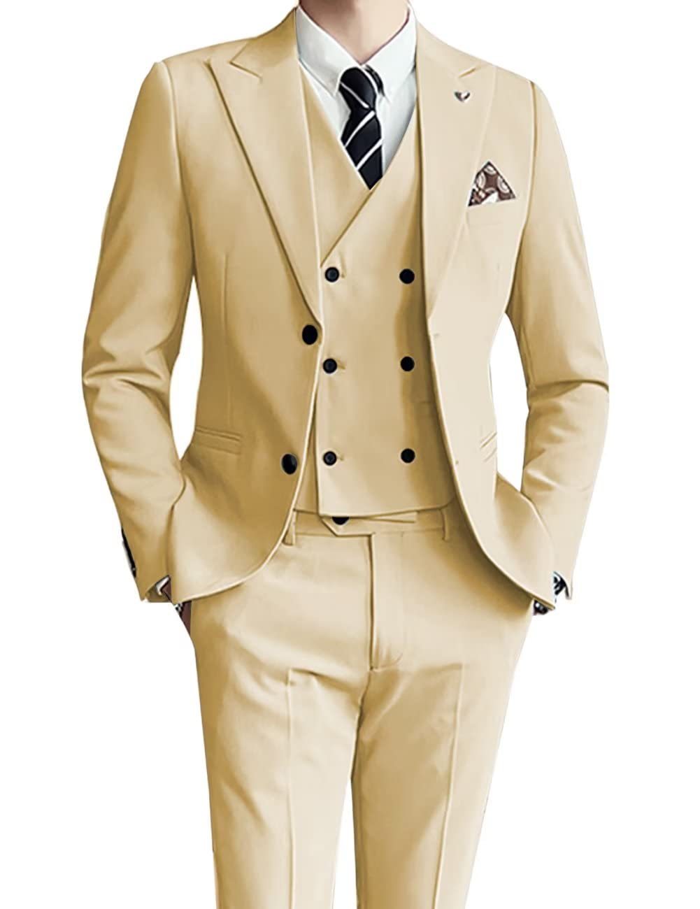 Three-piece Men's Suit Slim Fit Suit - cas7m