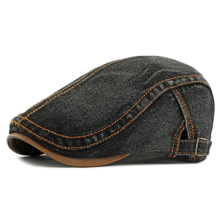 Washed Denim Hat Korean Fashion Women's Fashion Beret - cas7m