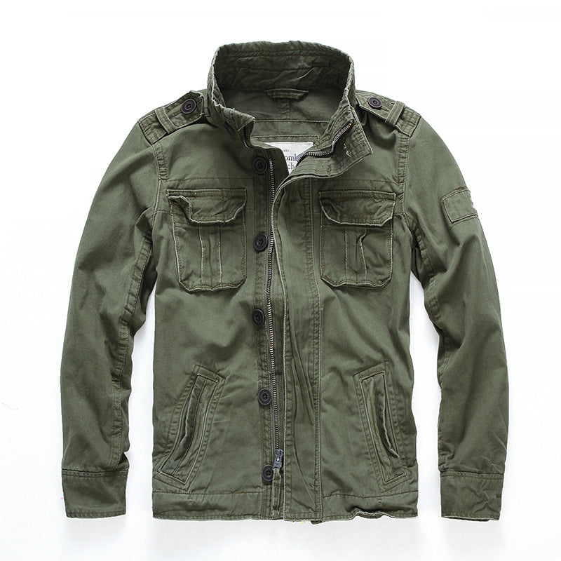 Camouflage denim jacket - cas7m