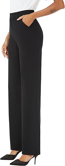 Women's Commuter High-Waisted Wide-Leg Pants - cas7m