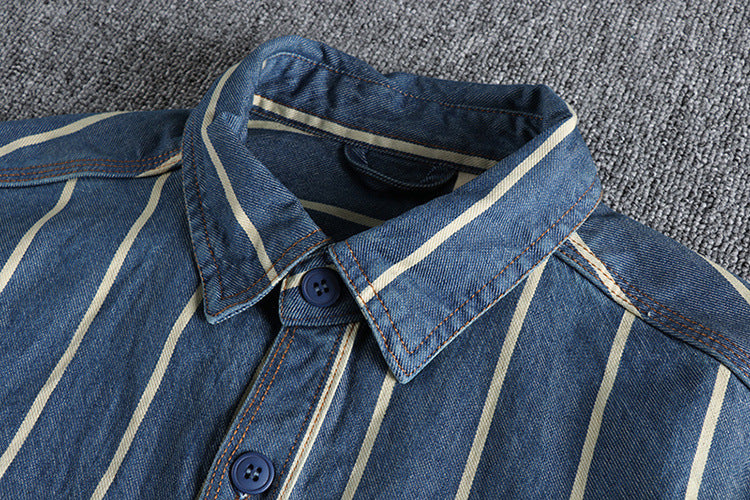 Men's Tooling Style Shirt Coat - cas7m