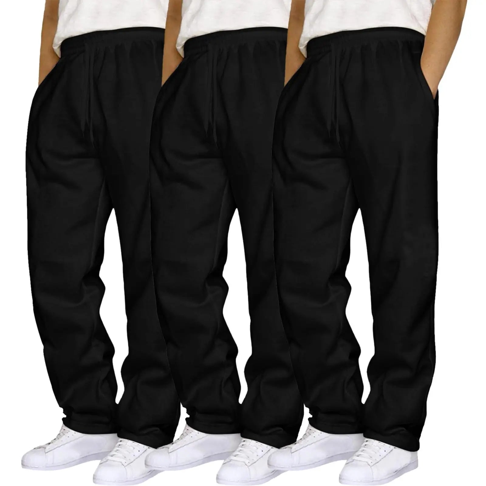 Men's Trio Fleece Athletic Joggers with Pockets